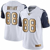 Nike Men & Women & Youth Cowboys 88 Dez Bryant White Limited Golden Color Rush Jersey,baseball caps,new era cap wholesale,wholesale hats